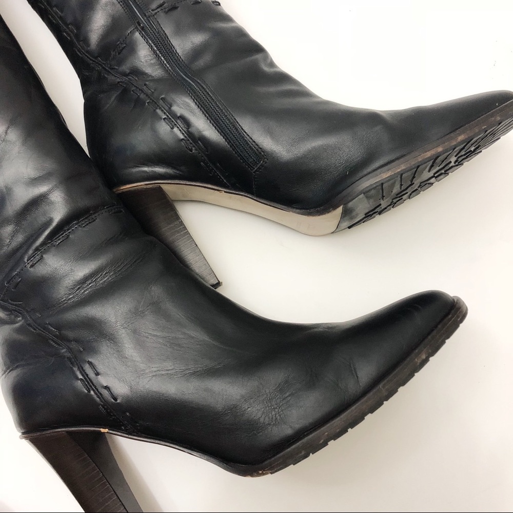 J Crew Italian Leather Knee High Heeled Boots - Picture 4 of 7